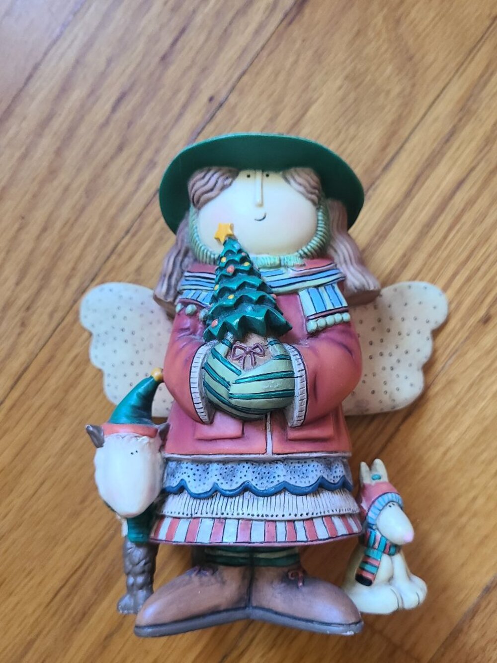 1st Ed #5 "Pretty Little Angel" Figurine 1998 Lang & Wise Sue Dreamer Dog Sheep